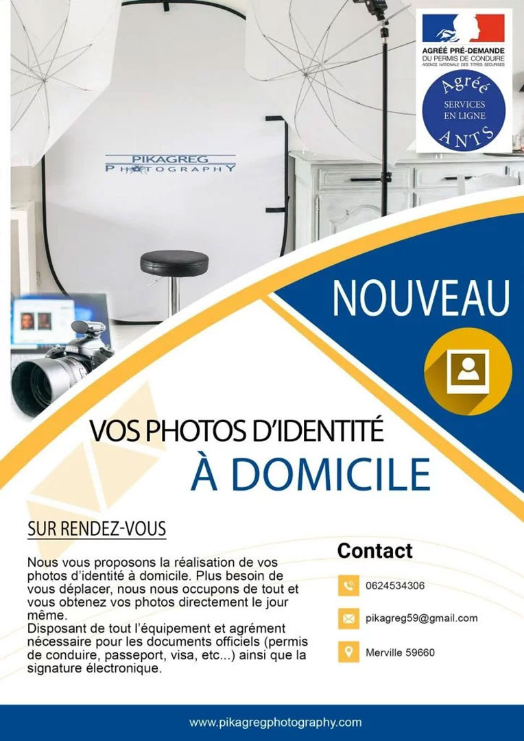 Pikagreg Studio - Photos identité ANTS